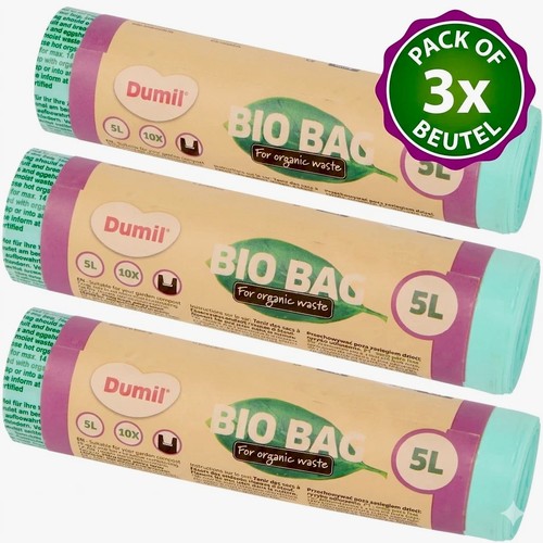 3er pack dumil bio müllbeutel - pack,